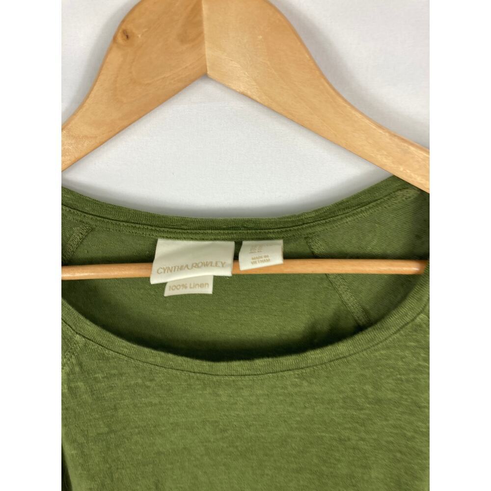 Cynthia Rowley 100% Linen Long Sleeve Top Size XL - Picture 3 of 4